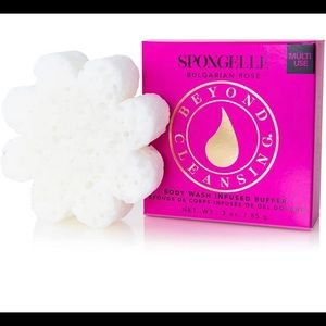 Bulgarian Rose Body Wash Infused Buffer Spongelle BNIB NWT